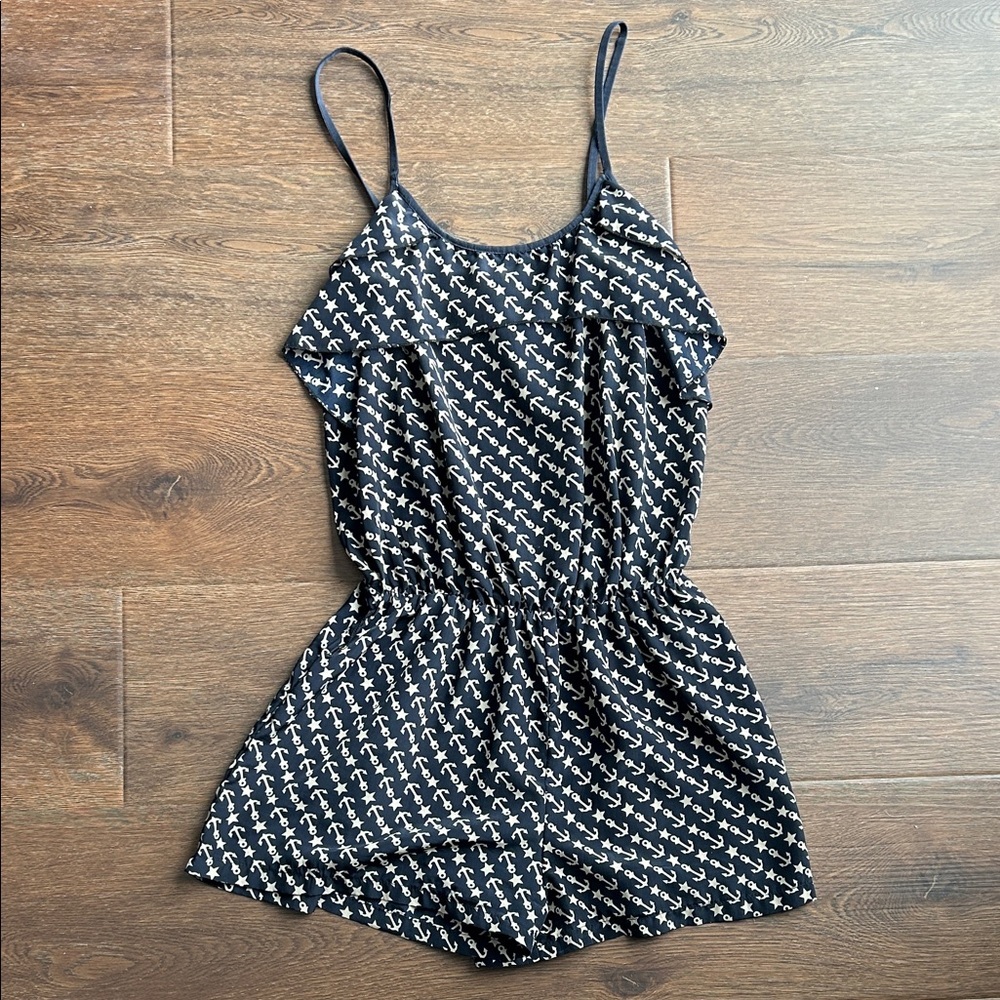 Poetry Blue Anchor Romper | Romper with Anchors | Anchor Romper | Anchor Print